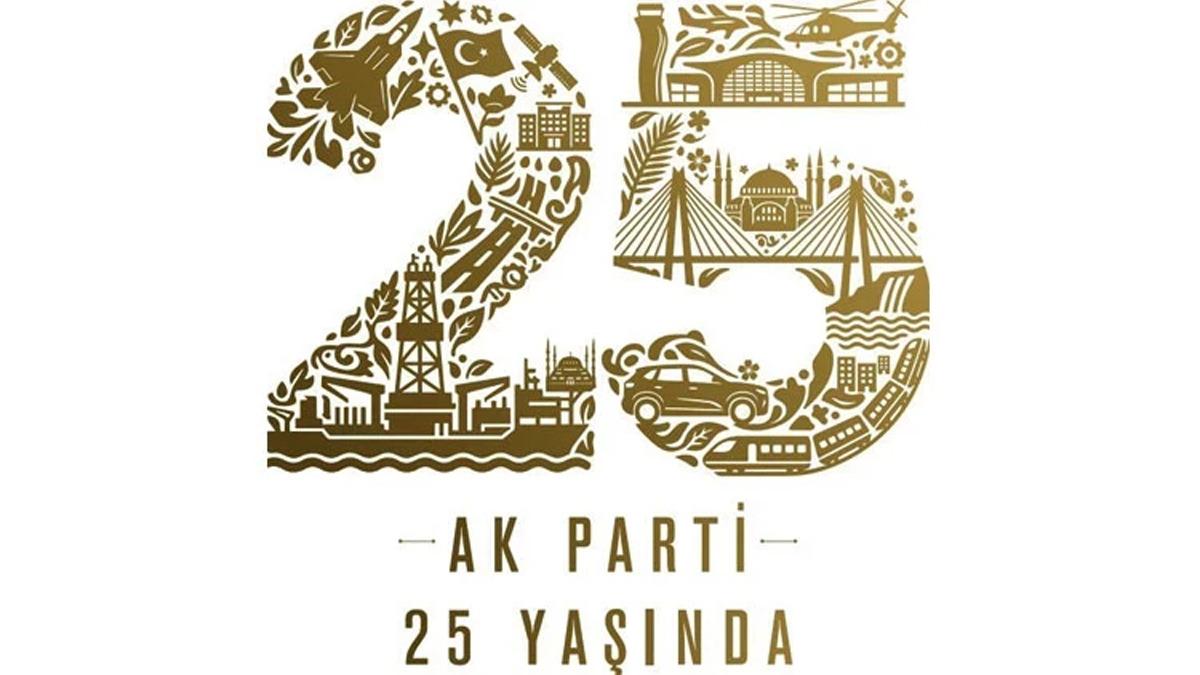 AK Parti, 25. Yıl Dönümünde Özel Logo Tanıttı AK Parti, 25. Yıl Dönümünde Özel Logo Tanıttı