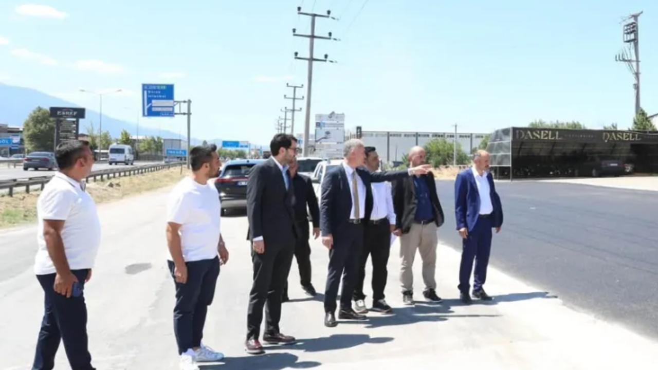 İnegöl'de Sanayi Yollarında Asfalt Çalışması Tamamlandı İnegöl'de Sanayi Yollarında Asfalt Çalışması Tamamlandı