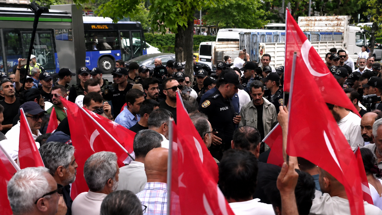 Gaziler, Meclis'e yürümek için barikatı aşmaya çalıştı Gaziler, Meclis'e yürümek için barikatı aşmaya çalıştı